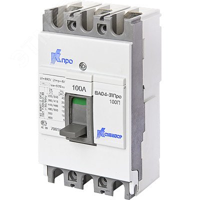 Выключатель автоматический ВА04-31 Про 3p 63А Icu-10kA (100C) 7001007 - КОНТАКТОР(группа Legrand)