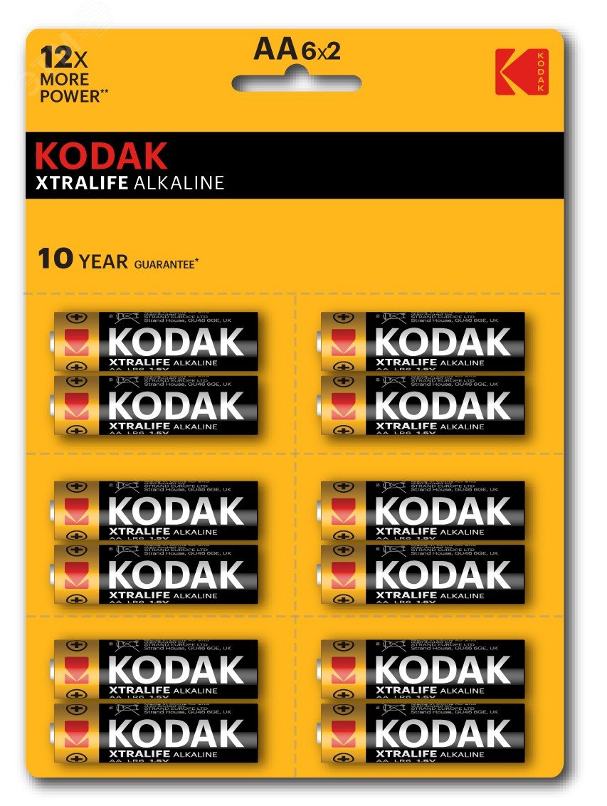 Батарейка LR6-12BL Б0038794 - Kodak