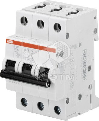 ABB Выключатель автоматический 3-полюсной S203 C6 - ABB
