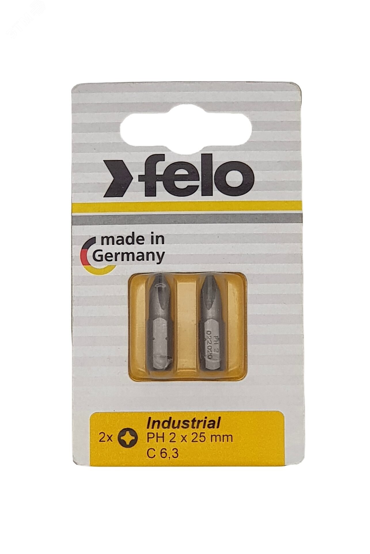 Бита крестовая Industrial PH 2х25 (блист.2шт) 02202036 - FELO