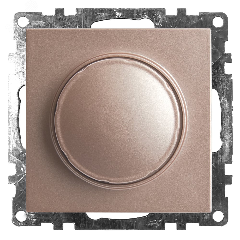 Выключатель диммирующий TRIAC (механизм) 250В, 500W, серия Катрин, шампань 39601 - Feron