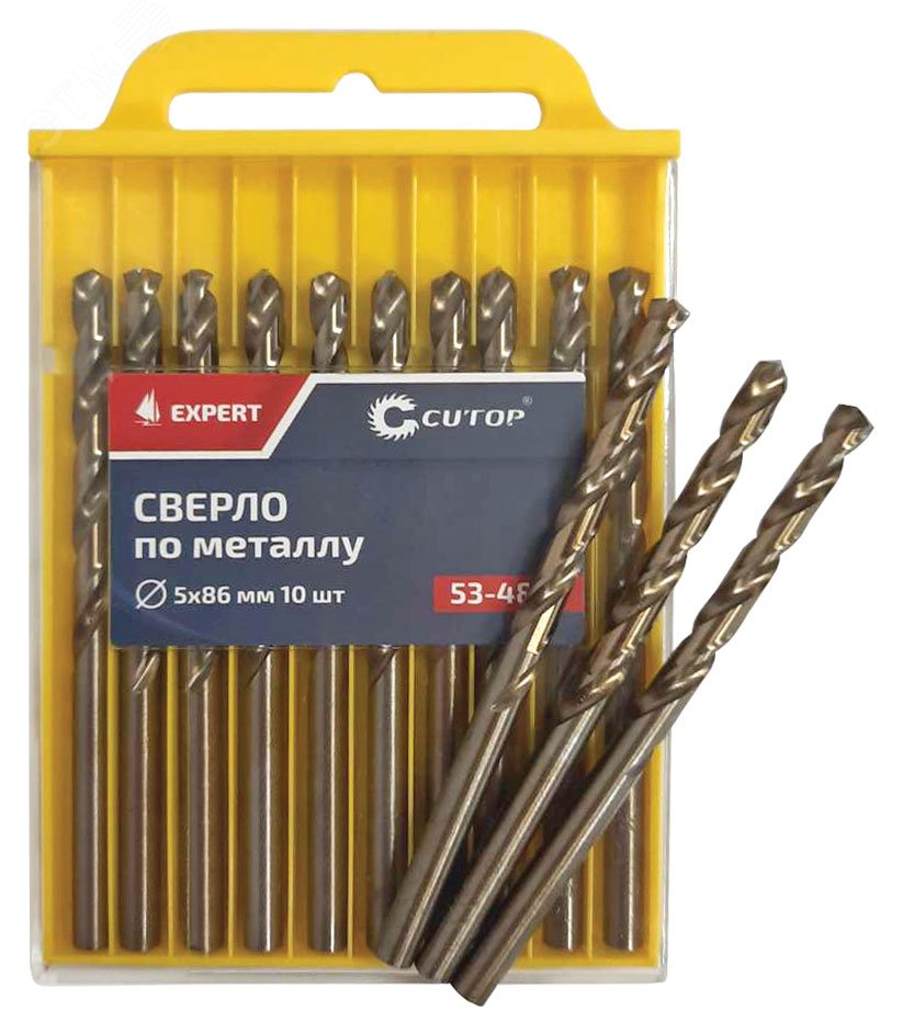Сверло по металлу Cutop EXPERT, 5х86 мм (10 шт) 53-483 - FIT