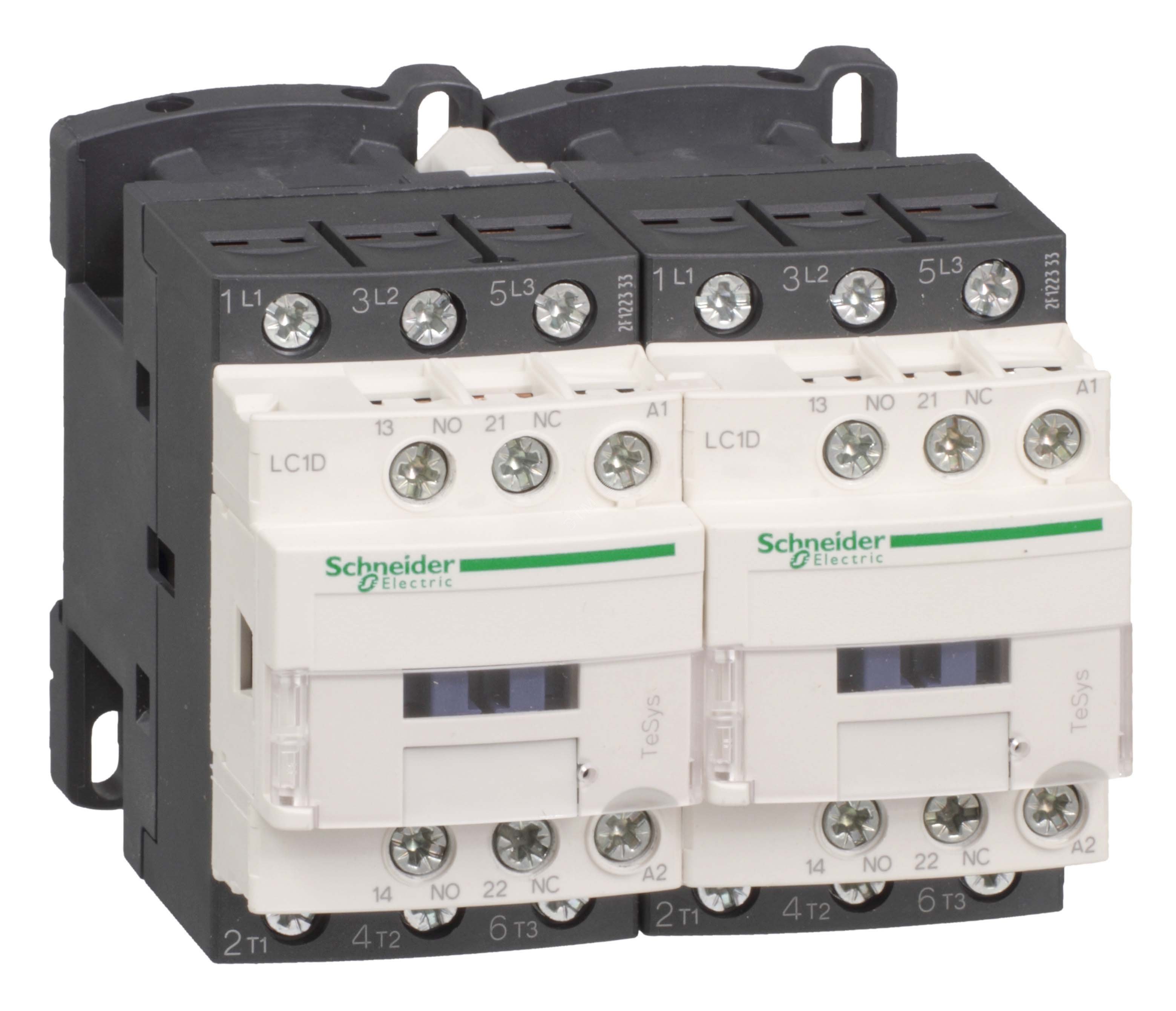 Пускатель магнитный 12А ~110В реверсивный 1НО+1НЗ LC2D12F7 - Schneider Electric