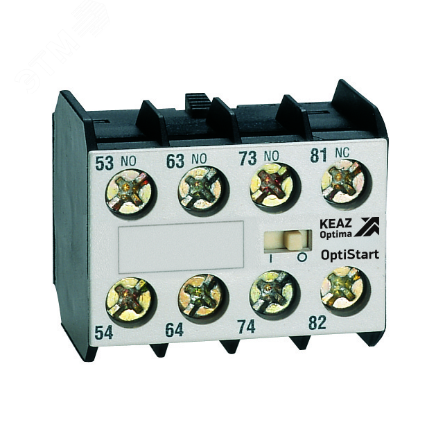 Блок контактный OptiStart K-MX-1004 фронтальный 4НЗ для мини-контакторов M 335851 - КЭАЗ