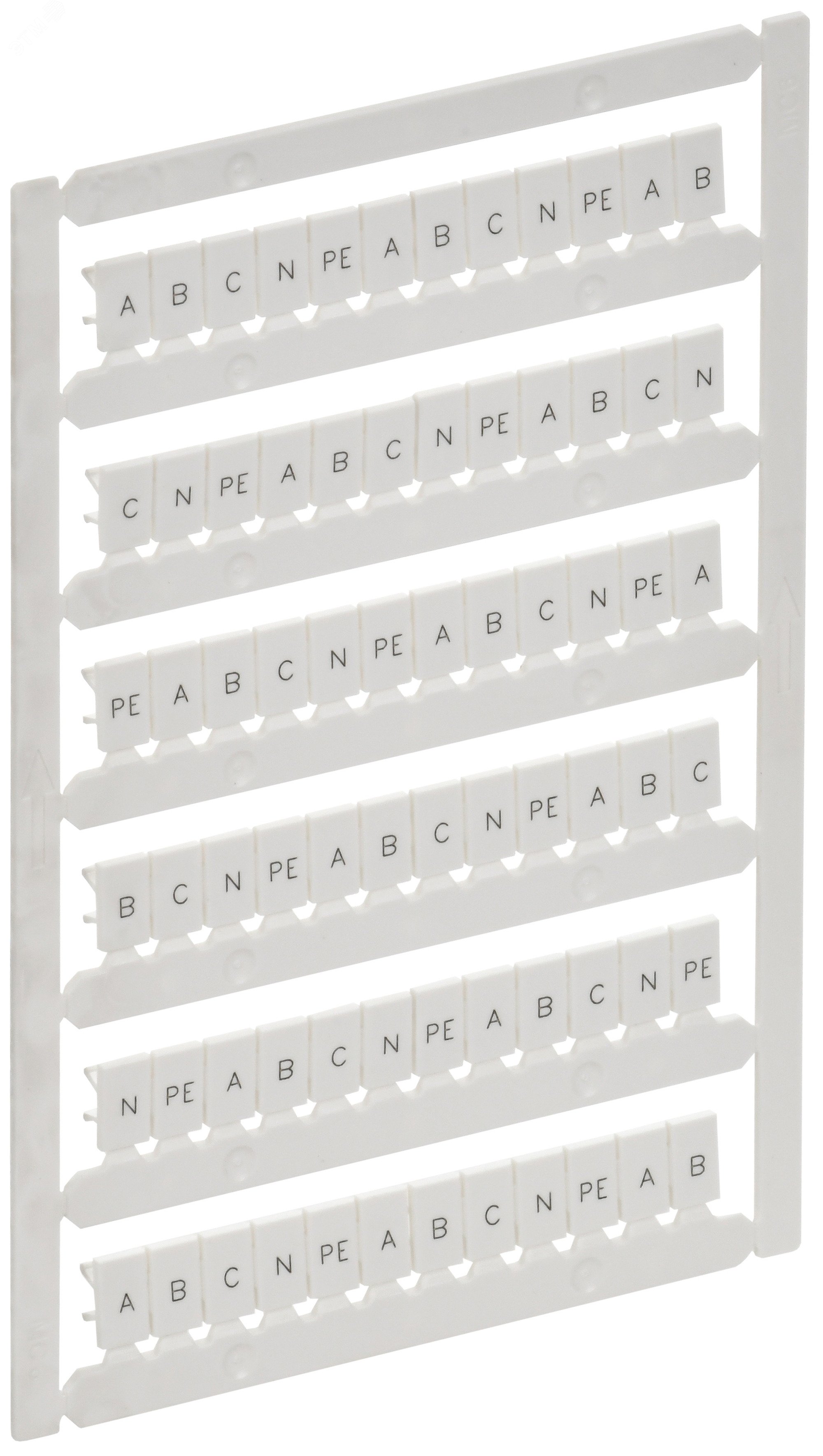ARMAFIX Маркер для CTS/CP 4мм2 с символами A B C N PE IEK AF-CT10D-M-004-21 - IEK