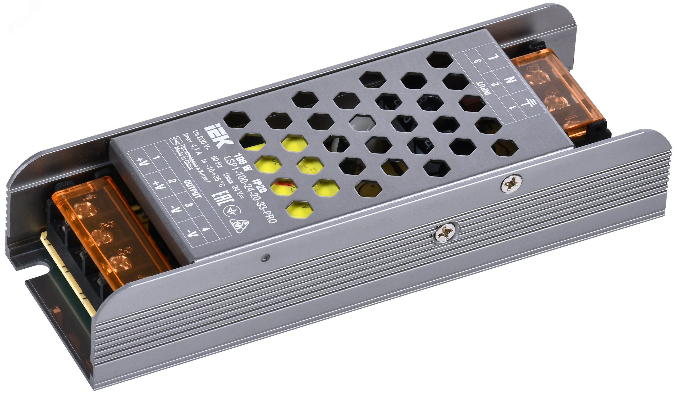 Купить Драйвер LED ИПСН-PRO 100Вт 24В клеммы IP20 LSP1-100-24-20-33-PRO IEK оптом в Москве