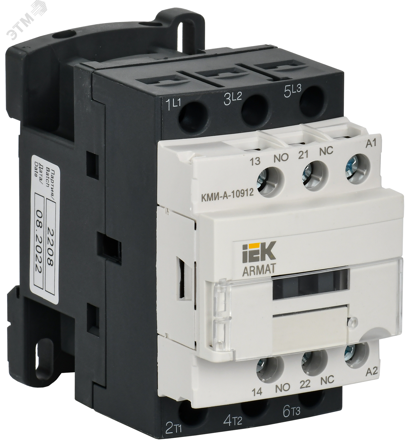 Контактор КМИ-А-10912 LC1D 9А кат. 230В AC 1НО+1НЗ AC-3 AR-ACC-11-009-230-11 - IEK