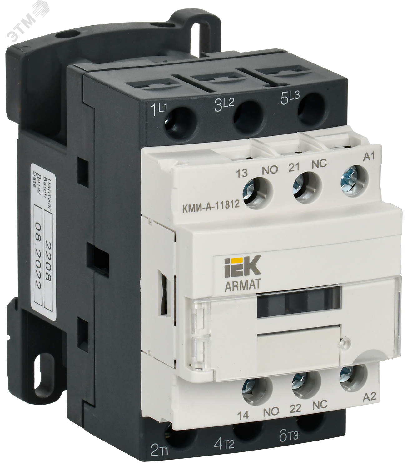 Контактор КМИ-А-11812 LC1D 18А кат. 230В AC 1НО+1НЗ AC-3 AR-ACC-11-018-230-11 - IEK