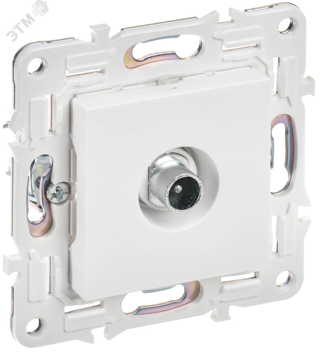 SKANDY Розетка TV проходная SK-A17W арктический белый IEK SK-A10-P-K01 - IEK