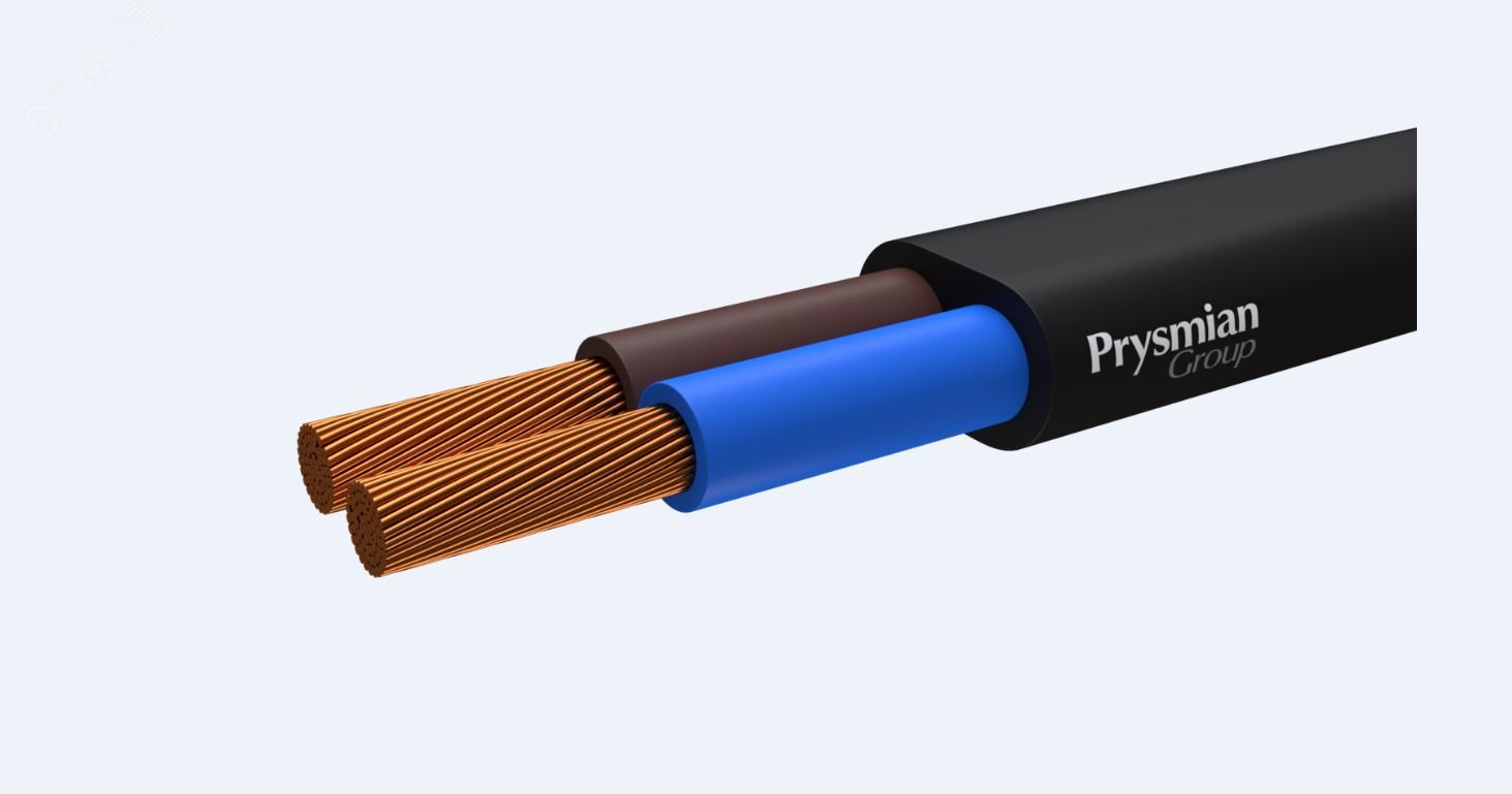 Шнур ШВВП 2х0.75 Ч (м) РЭК-PRYSMIAN 0202020101 - РЭК/Prysmian