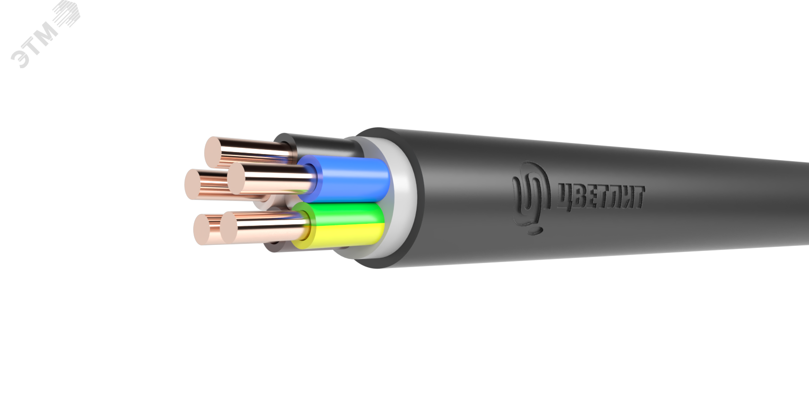 Кабель ППГнг(А)-HF 5х35 МК (N PE) 0.66кВ (м) 00-00140607 - Цветлит