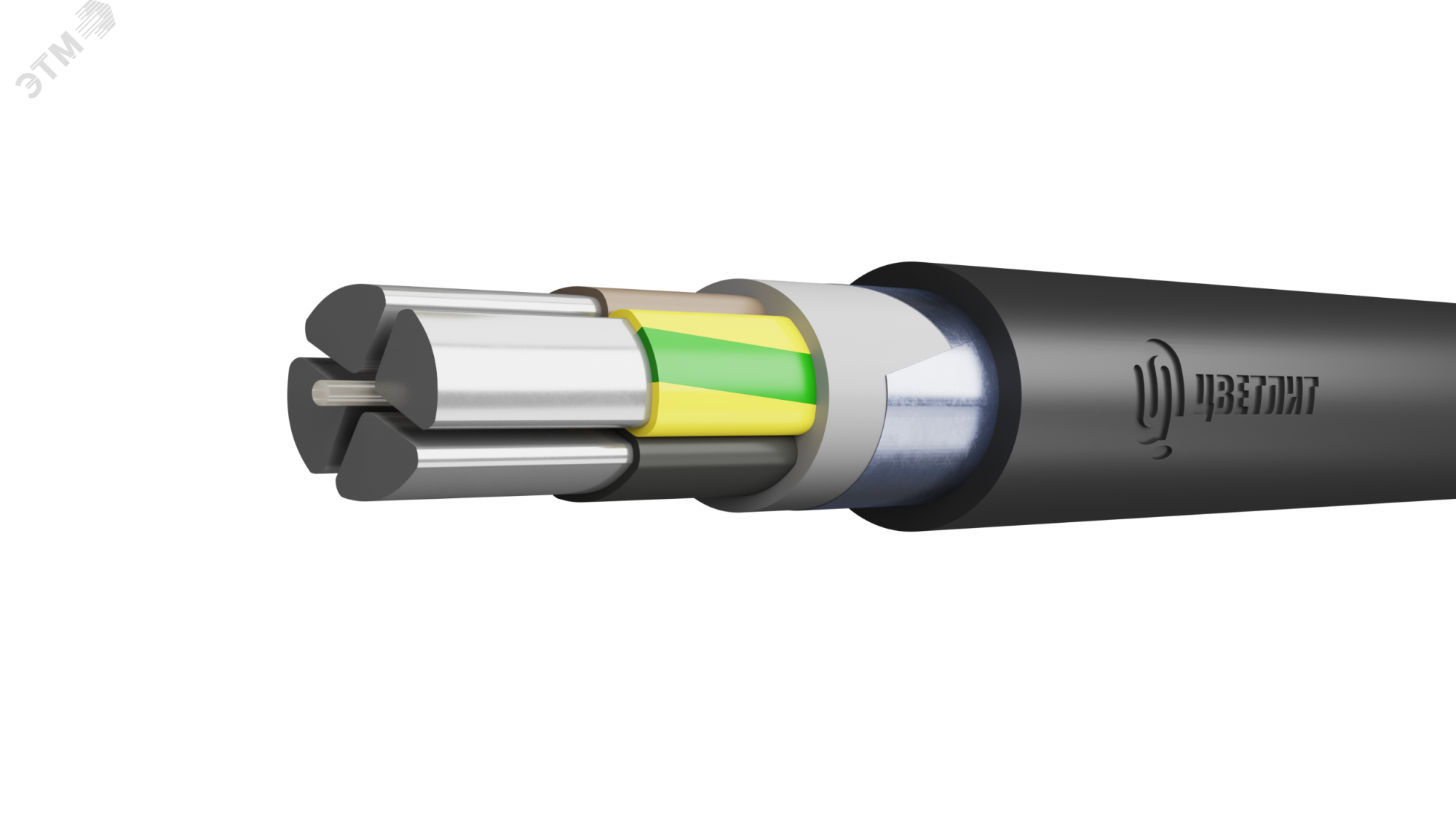 Кабель силовой АВБШвнг(А) 4Х95ос(N)-1 ТРТС 00-00141930 - Цветлит