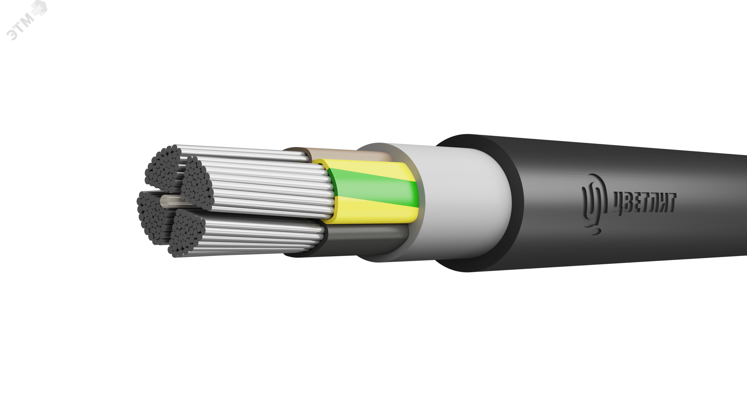 Кабель силовой АВВГнг(А)-LS 4х185мс(N)-1 ТРТС 00-00137762 - Цветлит