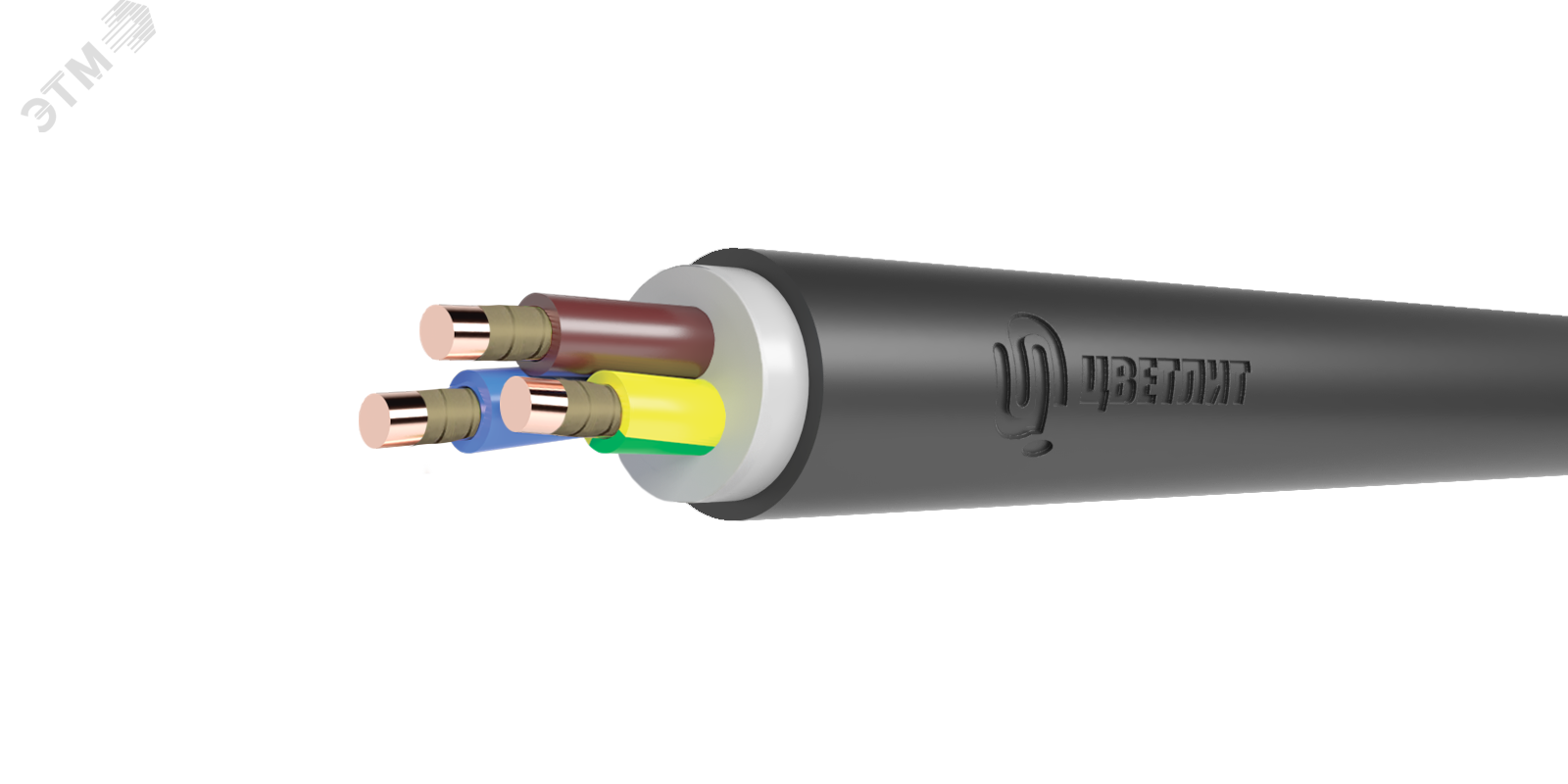 Кабель силовой ВВГнг(А)-FRLS 3х2.5ок(N.PE)-0.66 ТРТС 00-00148771 - Цветлит
