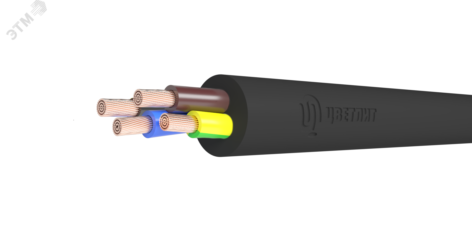 Кабель силовой КГТП-ХЛ 4х70-380/660-2 ТРТС 00-00138222 - Цветлит