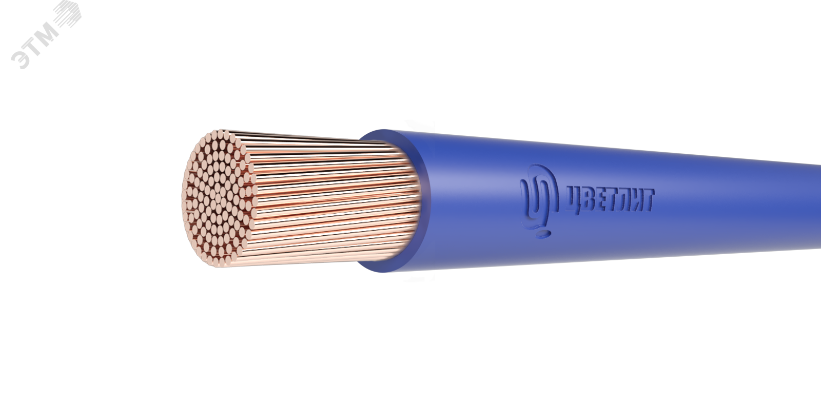 Провод ПуГВнг(А)-LS 1х6 450/750В С (бухта) (м) 00-00130531 - Цветлит