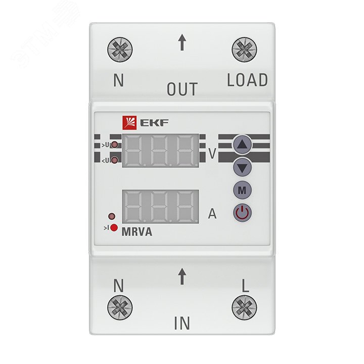 Реле напряжения и тока с дисплеем MRVA 25А PROxima MRVA-25A - EKF