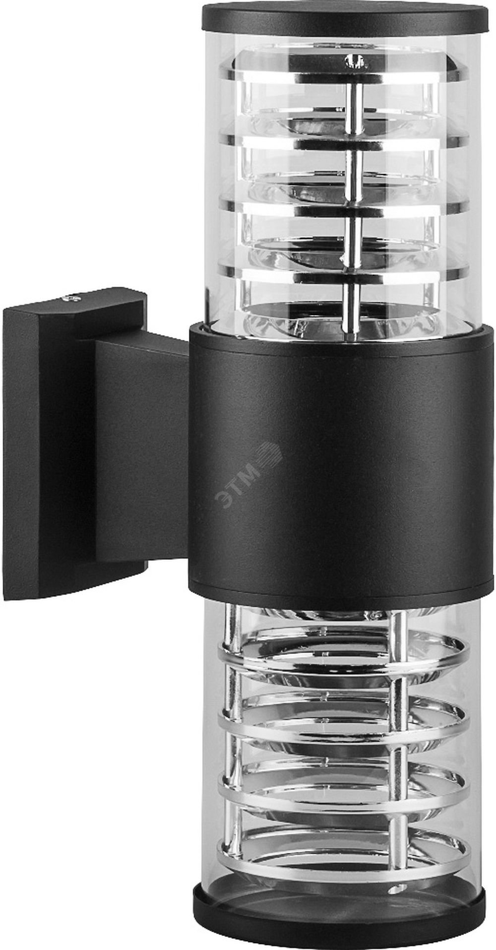 Светильник НБУ-2х60w вверх/вниз Е27 IP54 черный 06298 - Feron