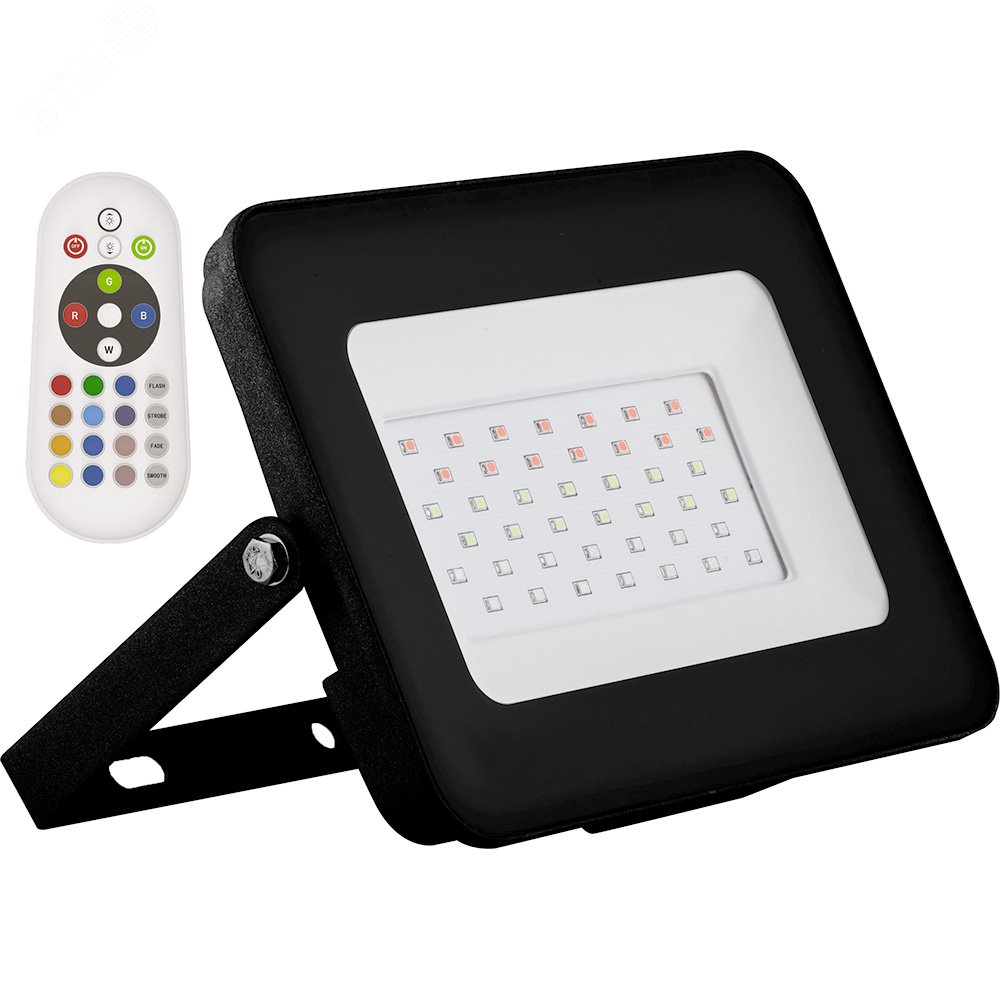 Прожектор светодиодный ДО-30w RGB с пультом дистанционного управления IP65 29702 - Feron
