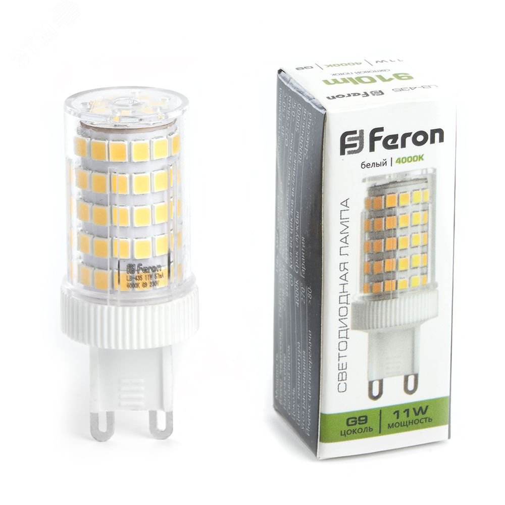 Лампа светодиодная LED 11вт 230в G9 белый капсульная 38150 - Feron