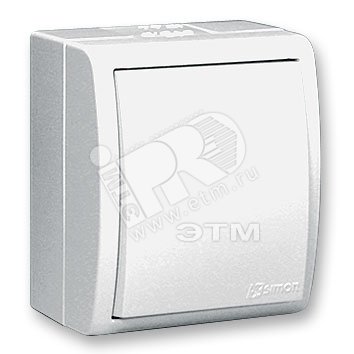 Выключатель 1-кл. ОП 15 Aqua 10А IP54 винтов. зажим бел. 1594101-030 - Simon