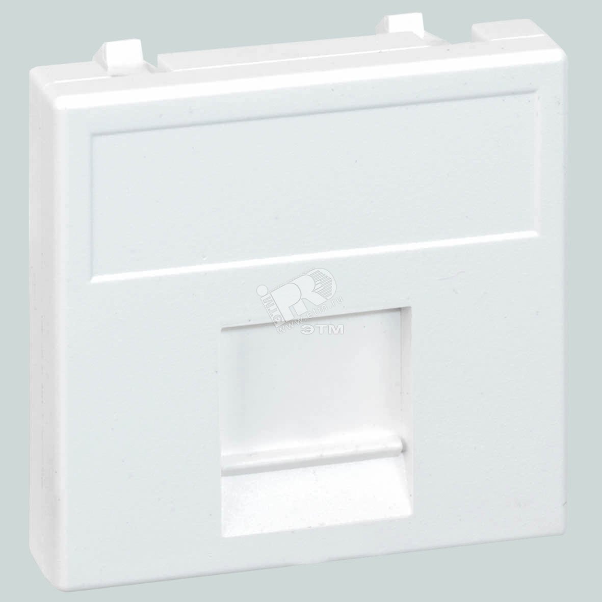 Connect Адаптер на 1 RJ45 CJ545U(FM)/ CJ546U(FM) шторка 45х45мм SС алюминий K76-8 - Simon