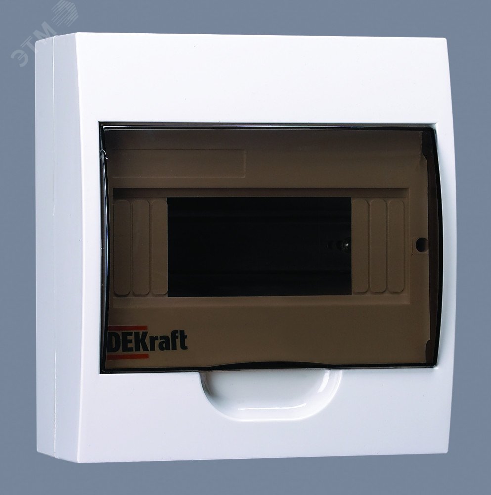 Корпус навесной ЩРН-П-8 20х18х10 8мод. IP41 пластик. 31010DEK - DEKraft