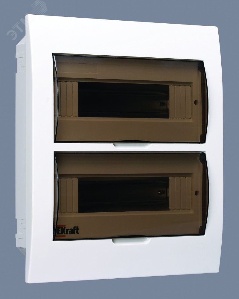 Корпус встраиваемый ЩРВ-П-24 35х30х10 24мод. IP41 пластик. 31006DEK - DEKraft