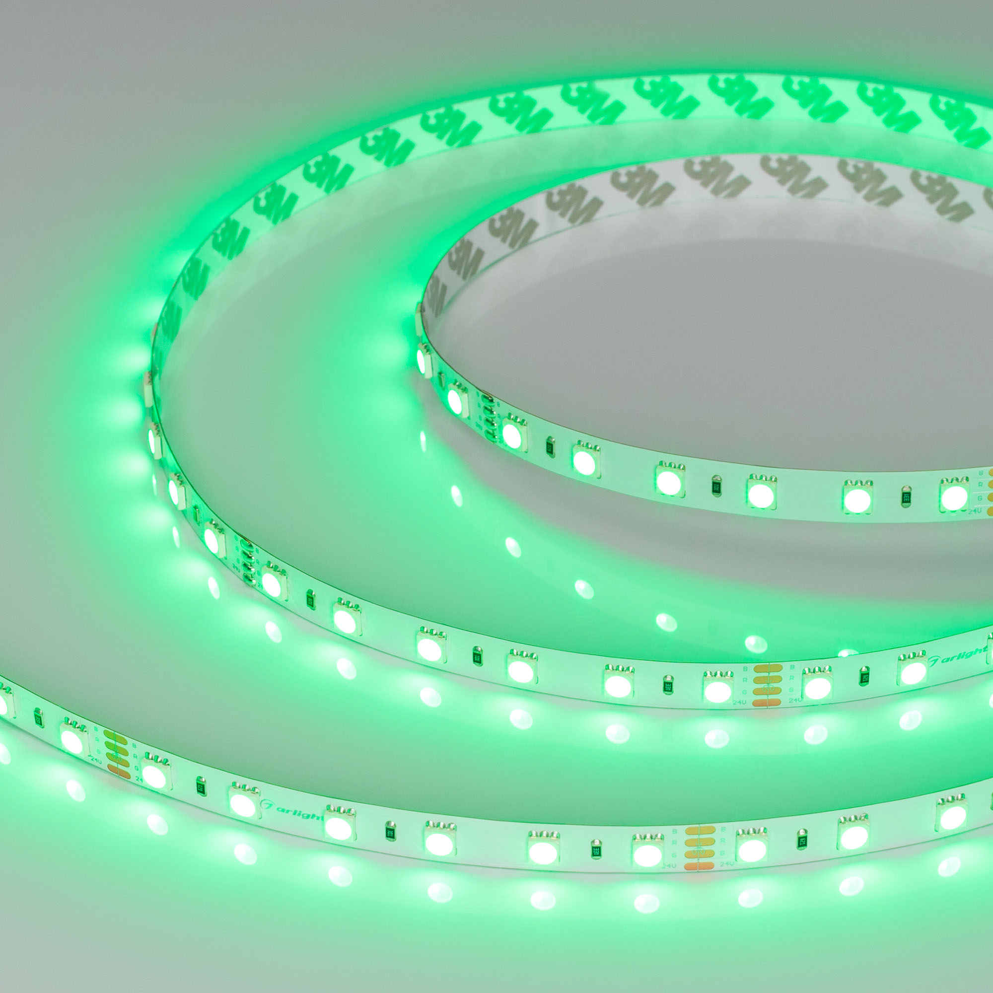 Лента RT-B60-10mm 24V RGB (14.4 W/m, IP20, 5060, 50m) 024586(2) - Arlight