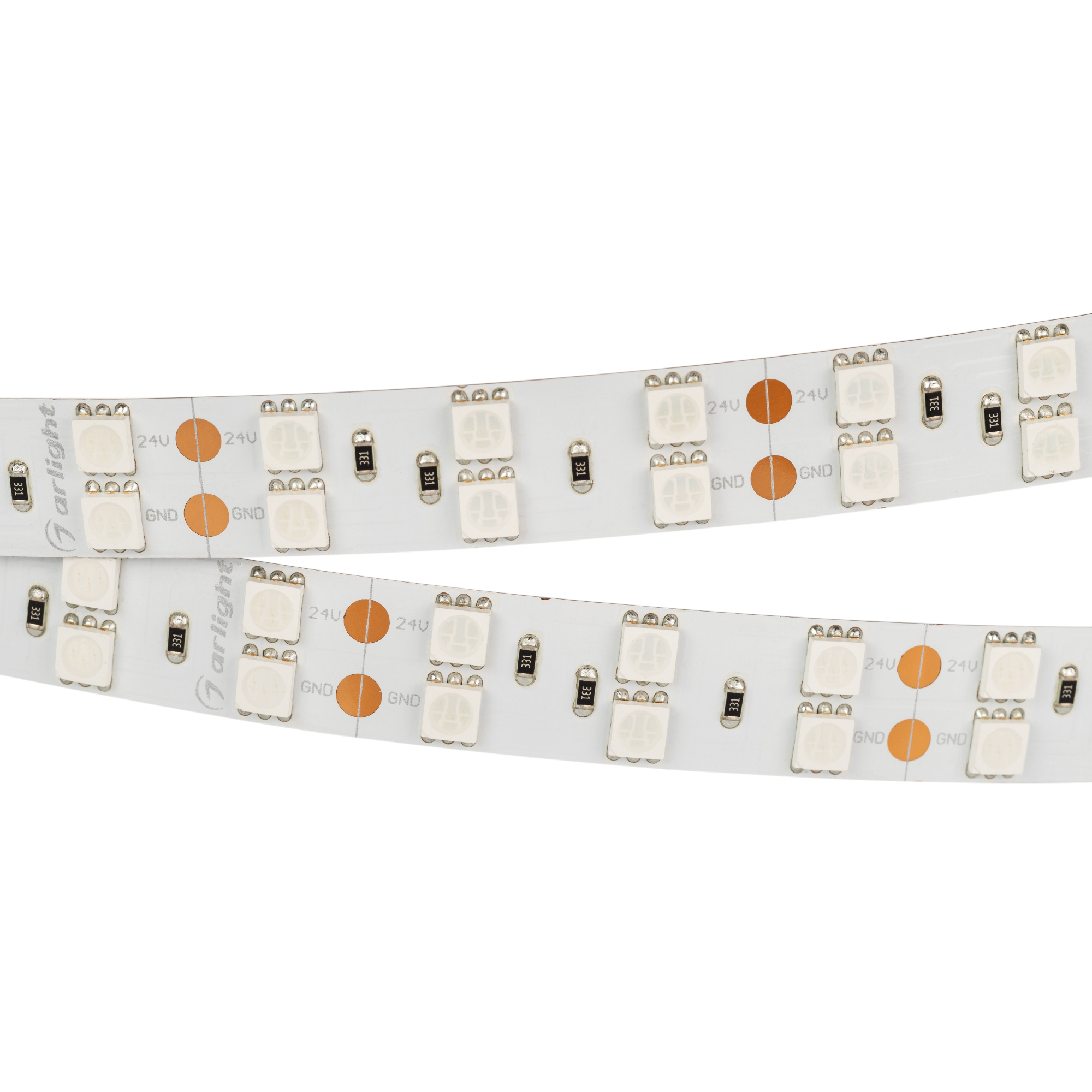 Лента RT 2-5000 24V Green 2x2 (5060, 600 LED, LUX) 011262 - Arlight