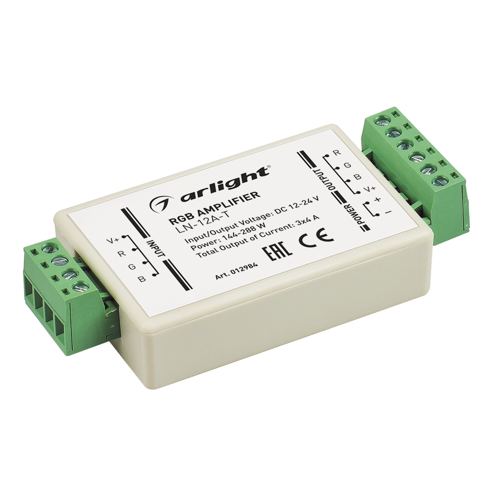 RGB-усилитель LN-12A-T (12/24V, 144/288W) 012984 - Arlight