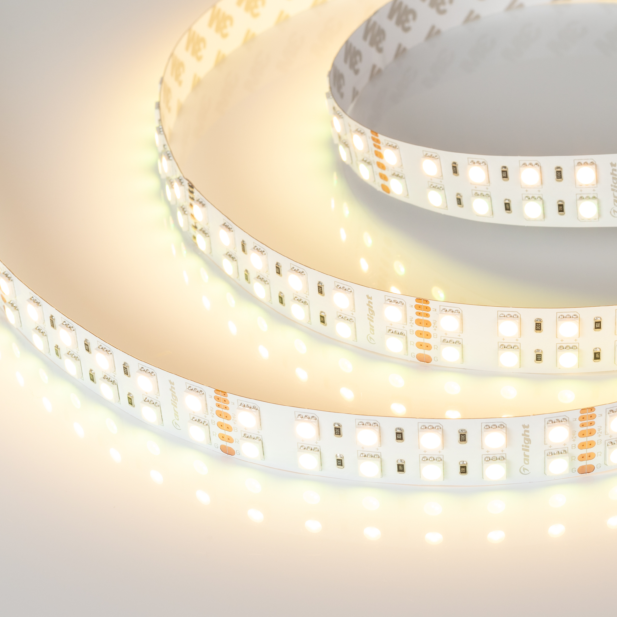 Лента RT-B144-19mm 24V RGBW-Warm (32 W/m, IP20, 5m) 012327(3) - Arlight