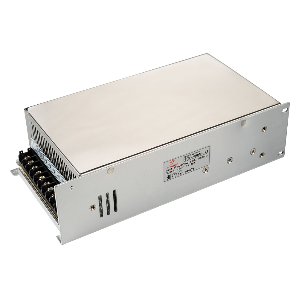 Блок питания HTS-600M-24 (24V, 25A, 600W) 014978 - Arlight