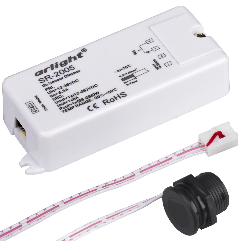 Диммер SR-2005 (12-36V, 96-288W, IR-Sensor) 014047 - Arlight