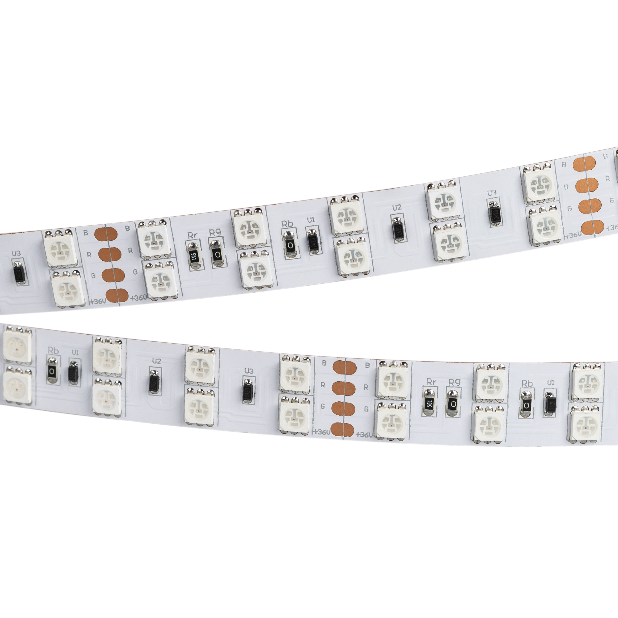 Лента RT 2-5000 36V RGB 2X2 (5060, 600 LED, LUX) 015080 - Arlight
