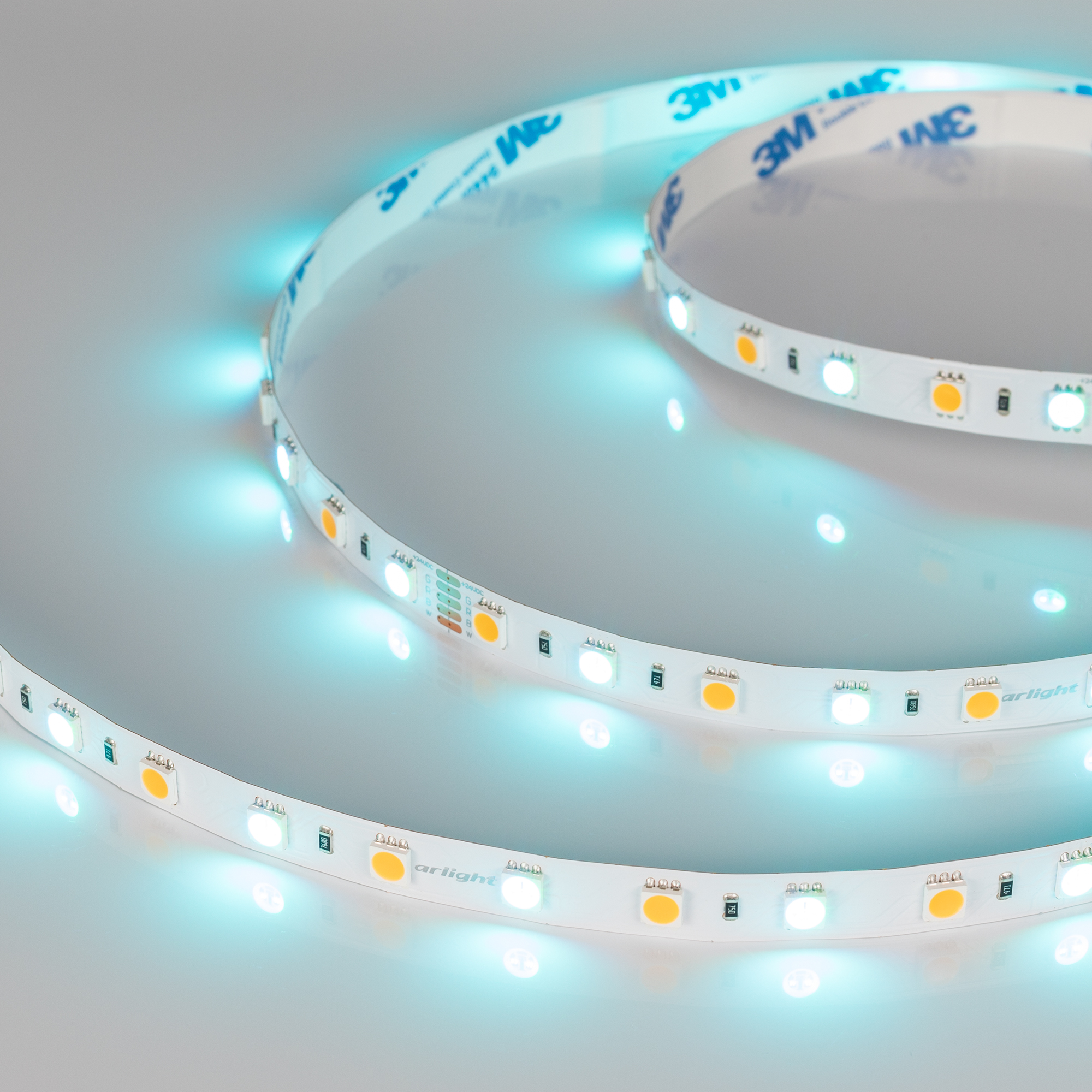 Лента RT-B60-10mm 24V RGBW-Warm (14.4 W/m, IP20, 5060, 5m) 018327(2) - Arlight