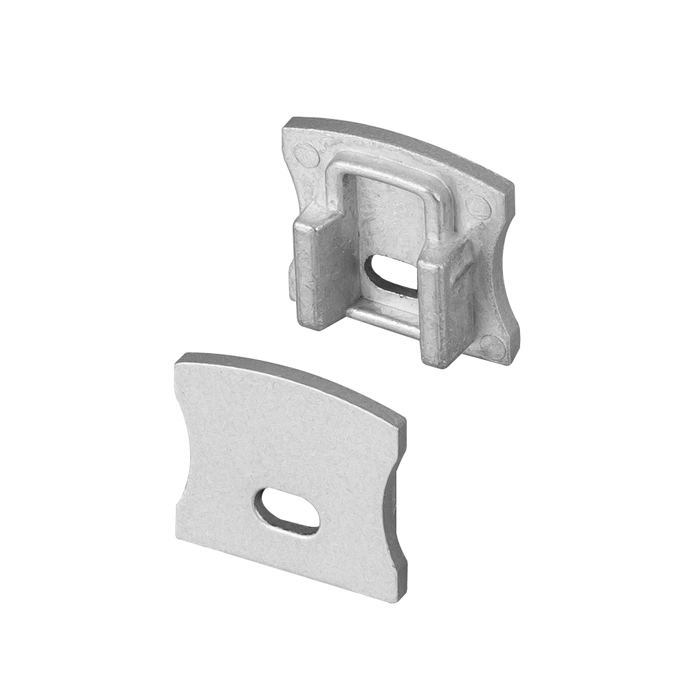 Заглушка ALU-SLIM-H15 с отверстием 019449 - Arlight