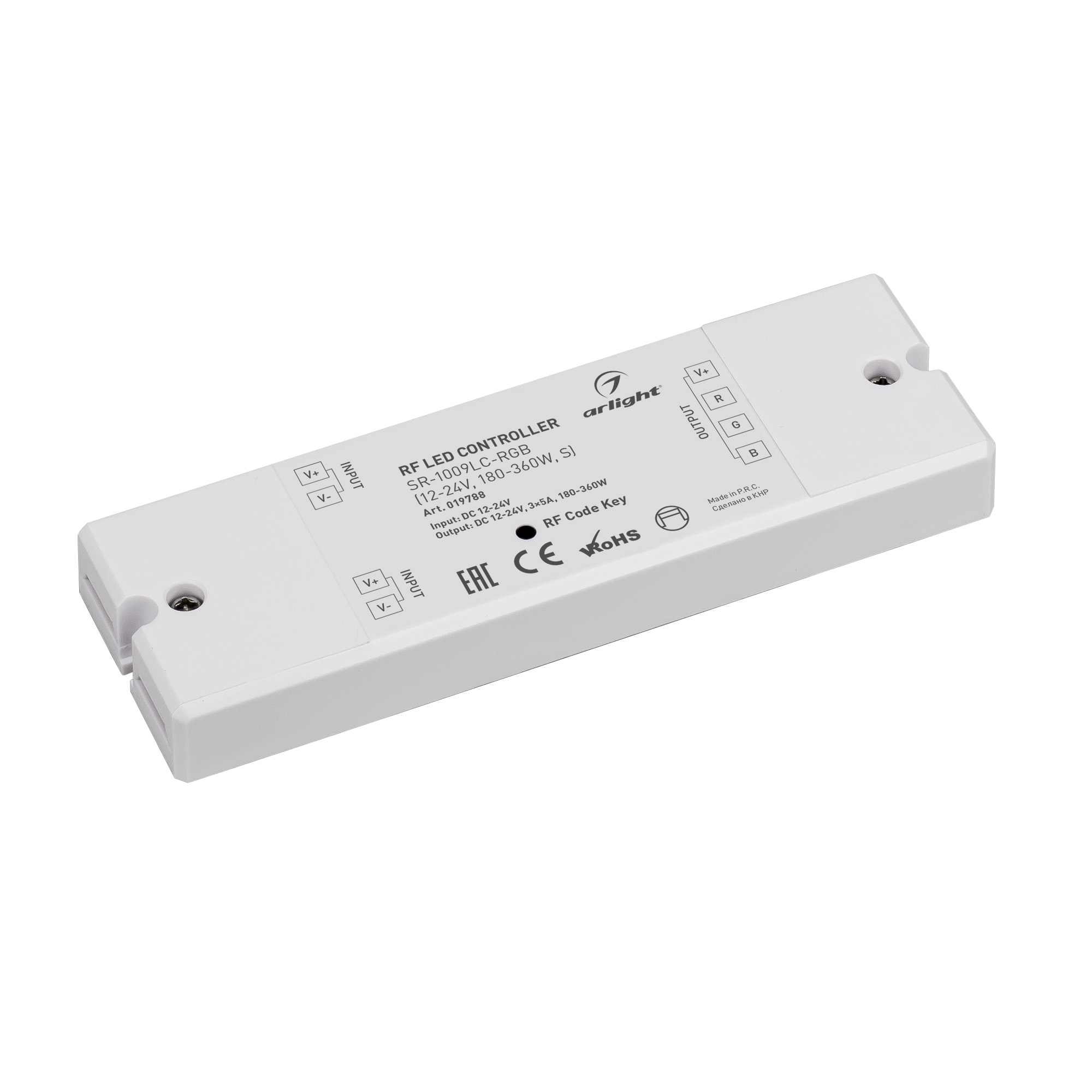 Контроллер SR-1009LC-RGB (12-24V, 180-360W, S) 019788 - Arlight