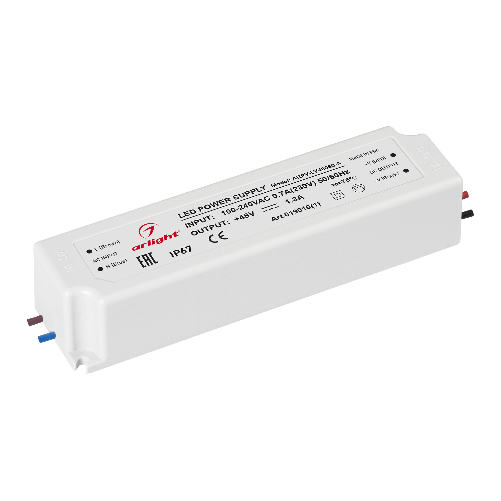 Блок питания ARPV-LV48060-A (48V, 1.3A, 60W) 019010(1) - Arlight