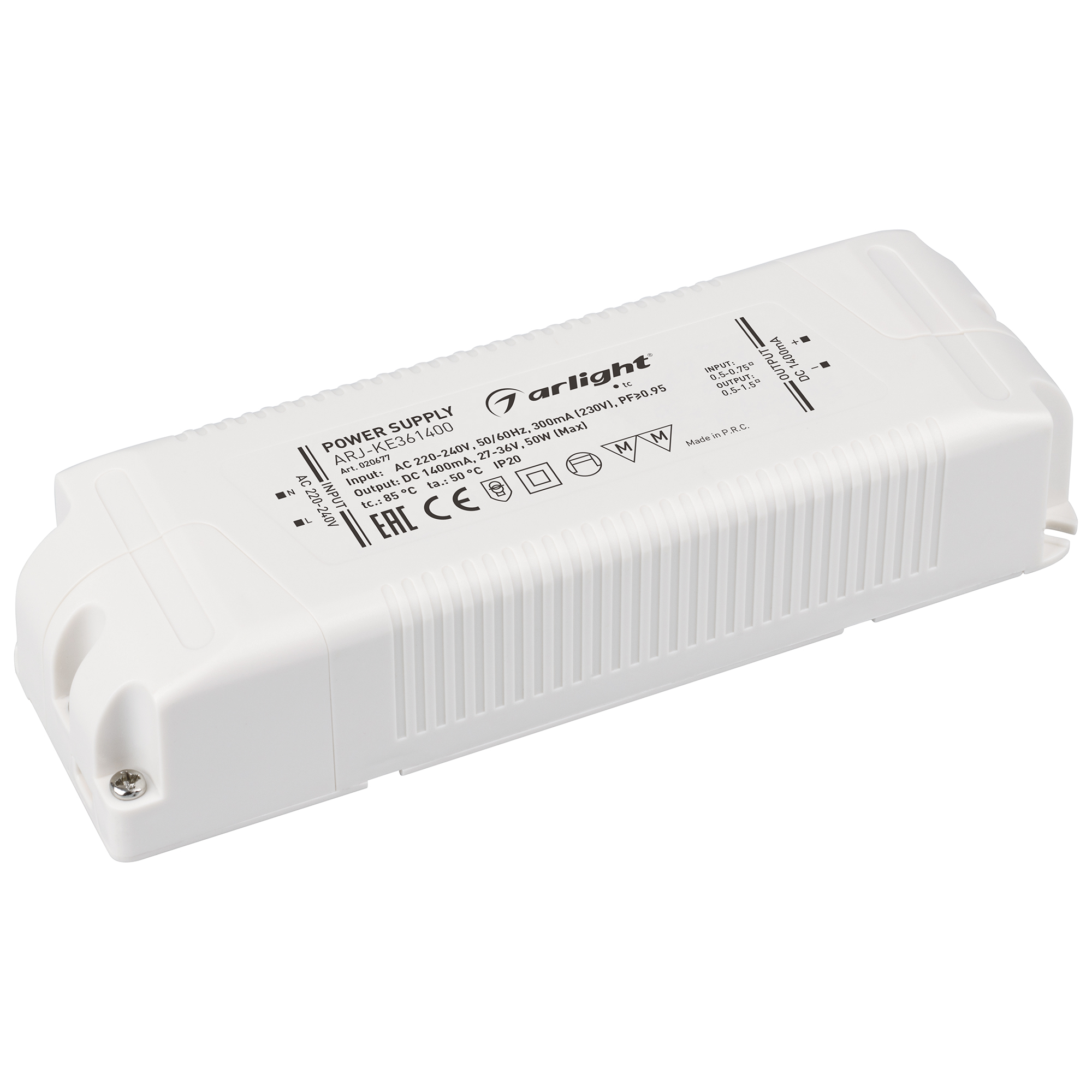 Блок питания ARJ-KE361400 (50W, 1400mA, PFC) 020677 - Arlight