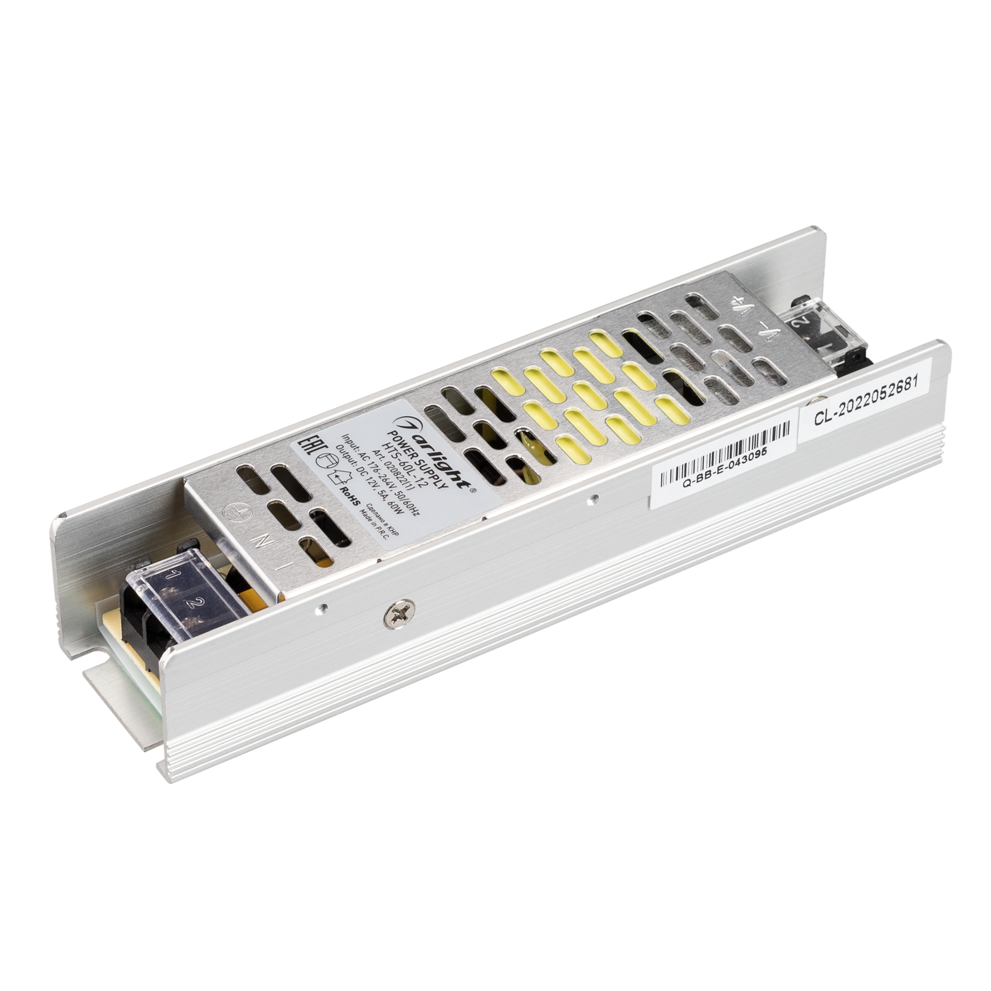 Блок питания HTS-60L-12 (12V, 5A, 60W) 020822(1) - Arlight