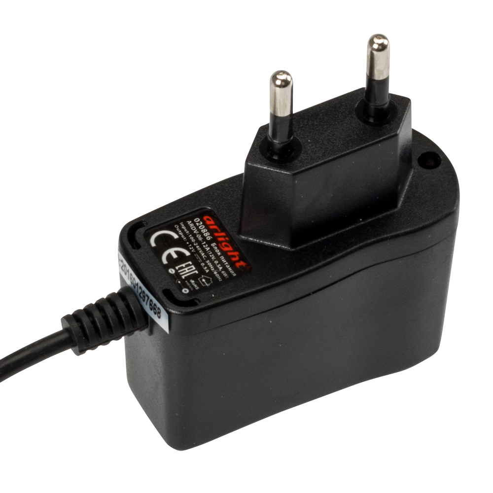 Блок питания ARDV-06-12A (12V, 0,5A, 6W) 020886 - Arlight