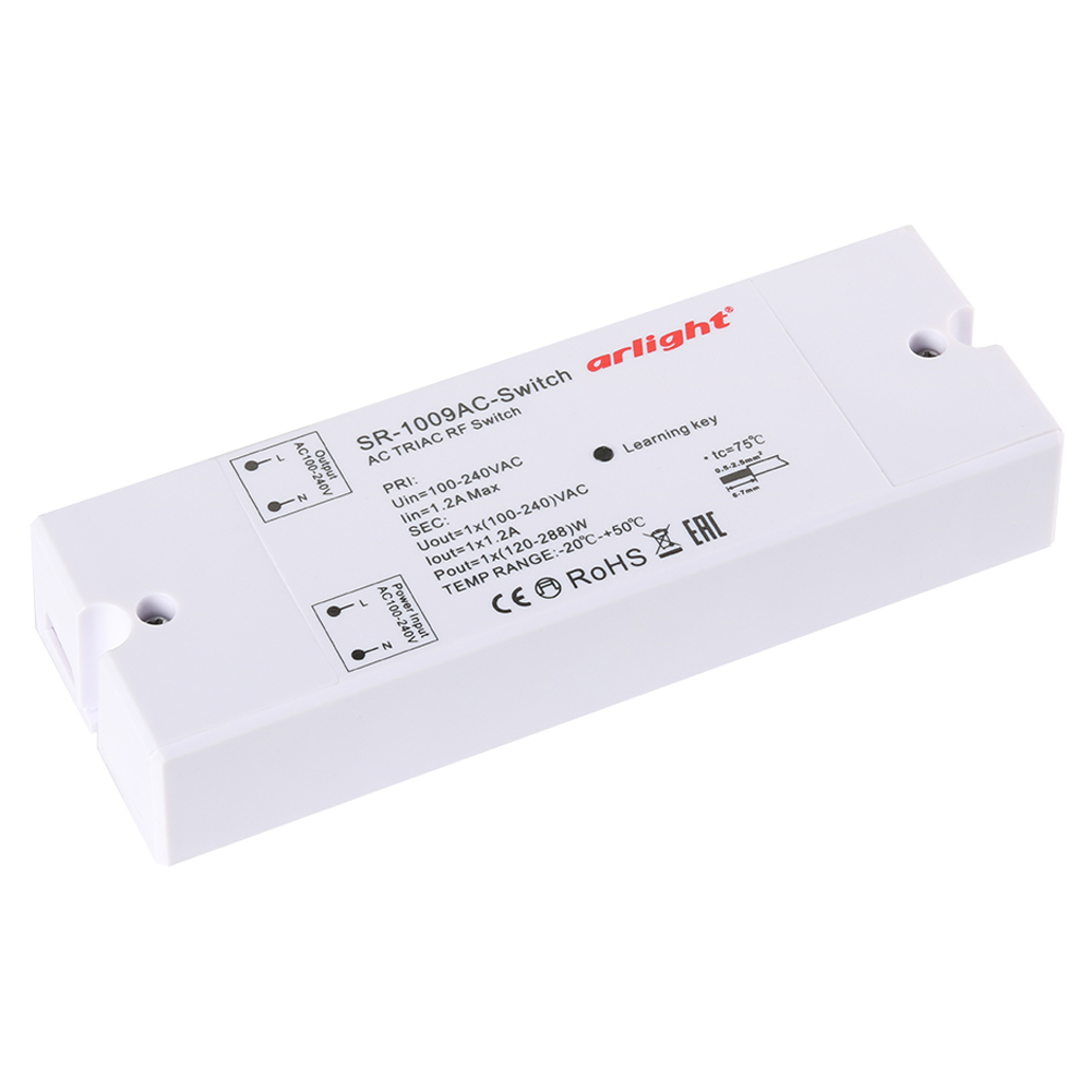 Контроллер-выключатель SR-1009AC-SWITCH (230V, 1.2A) 020935 - Arlight