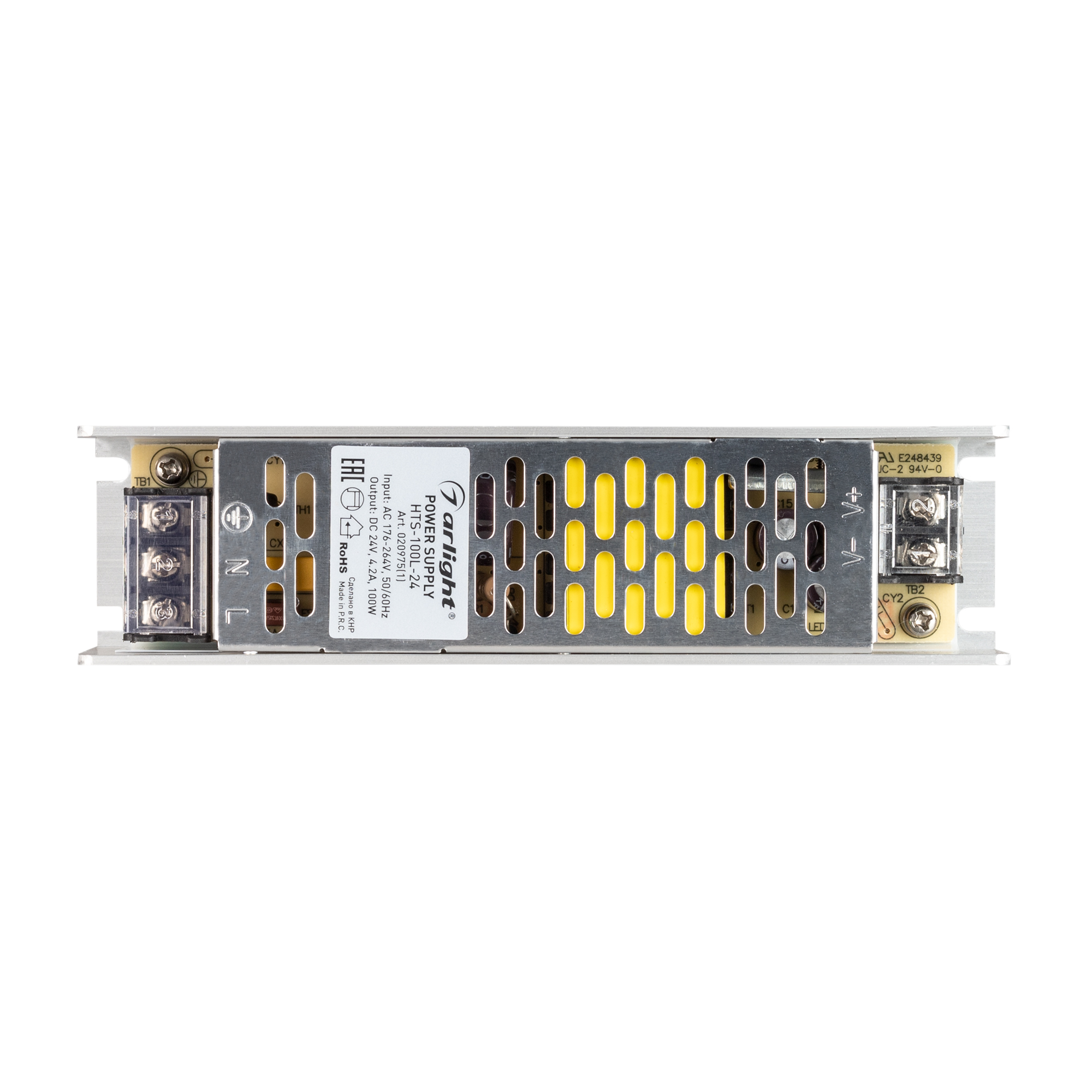 Блок питания HTS-100L-24 (24V, 4.2A, 100W) 020975(1) - Arlight