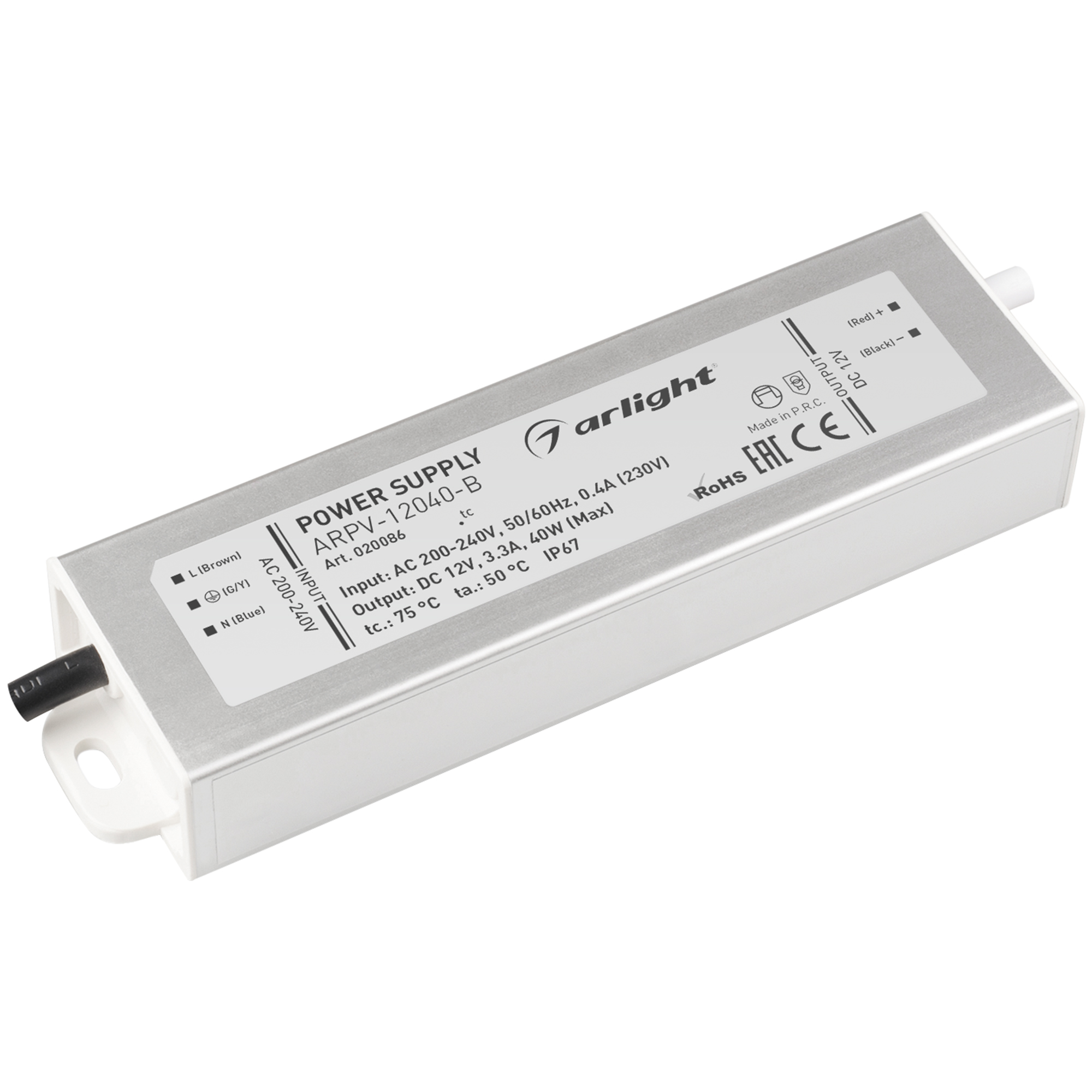 Блок питания ARPV-12040-B (12V, 3.3A, 40W) 020086 - Arlight
