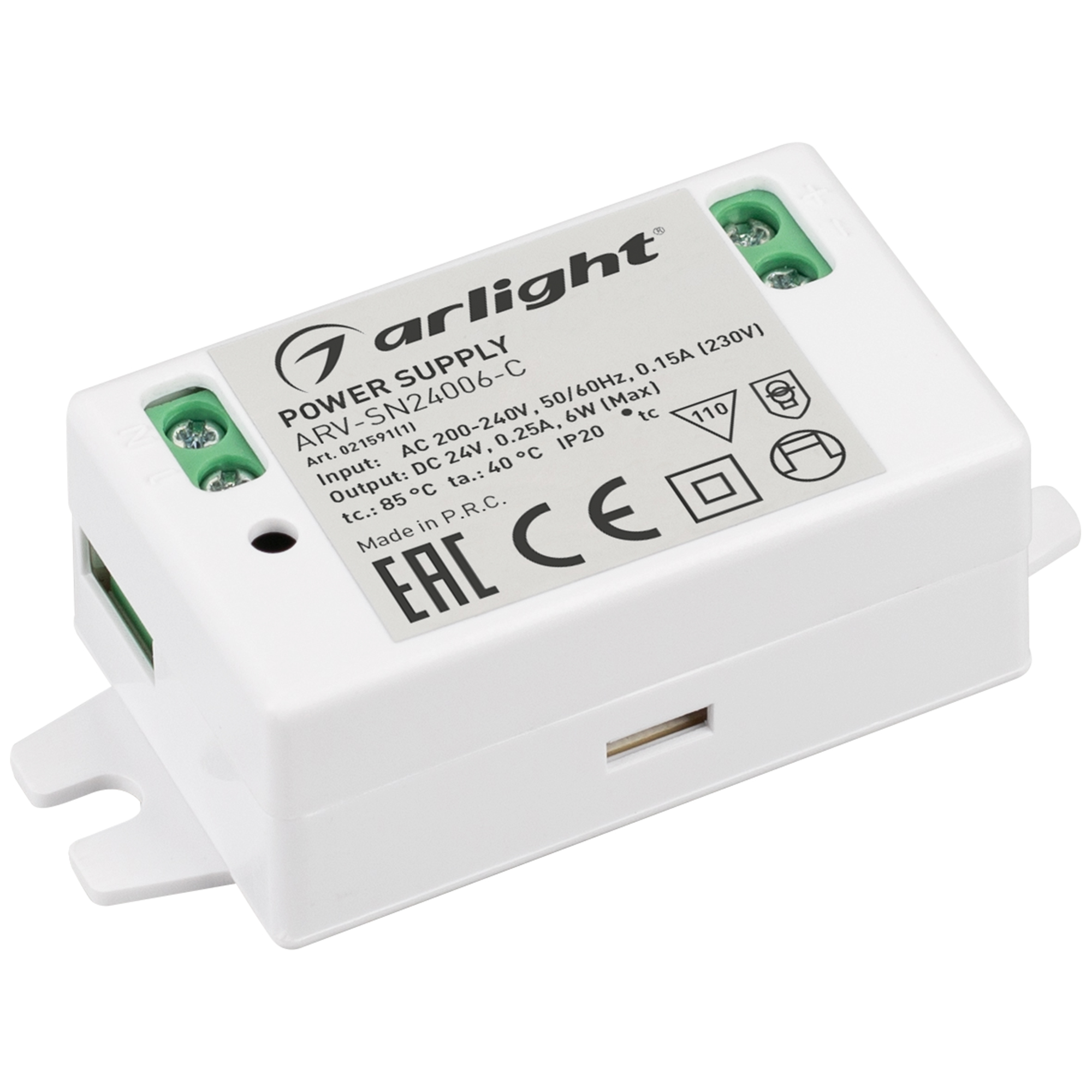 Блок питания ARV-SN24006-C (24V, 0.25A, 6W) 021591(1) - Arlight