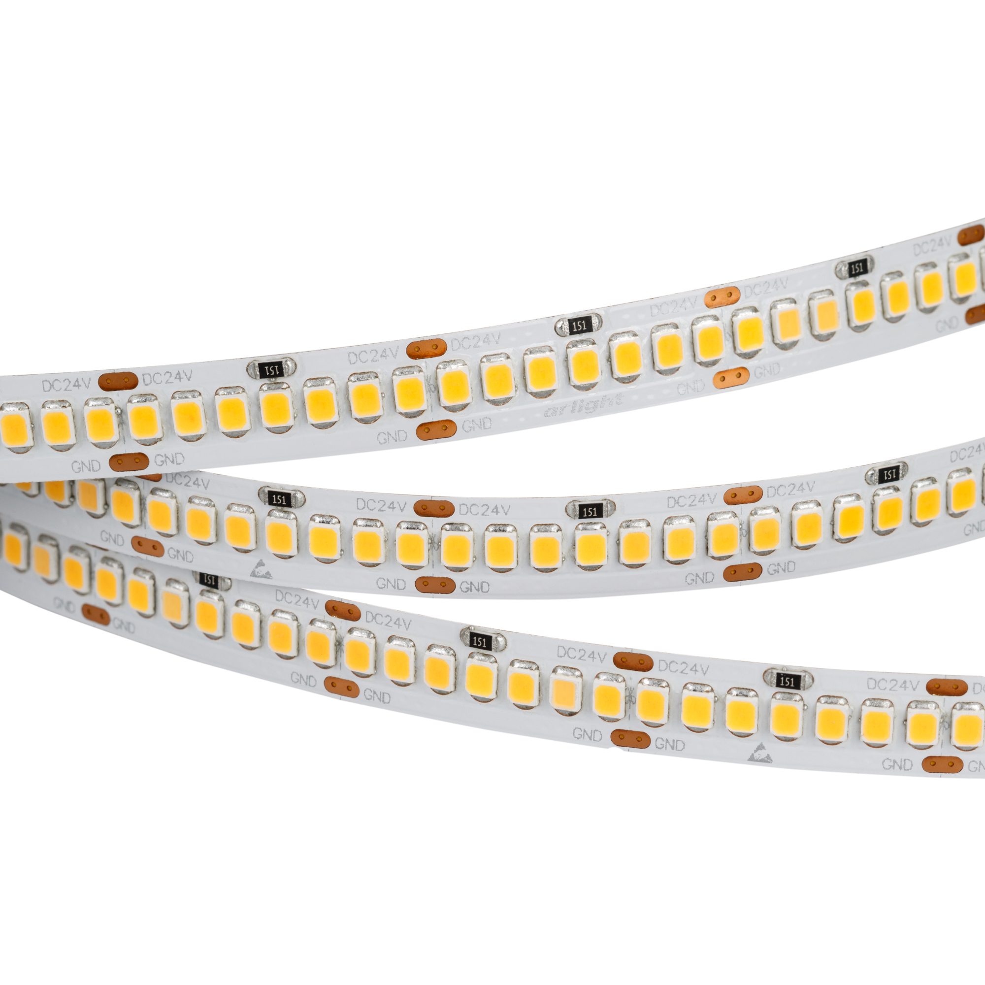 Лента RT 2-5000 24V White6000 10mm (2835, 252 LED/m, LUX) 022648 - Arlight