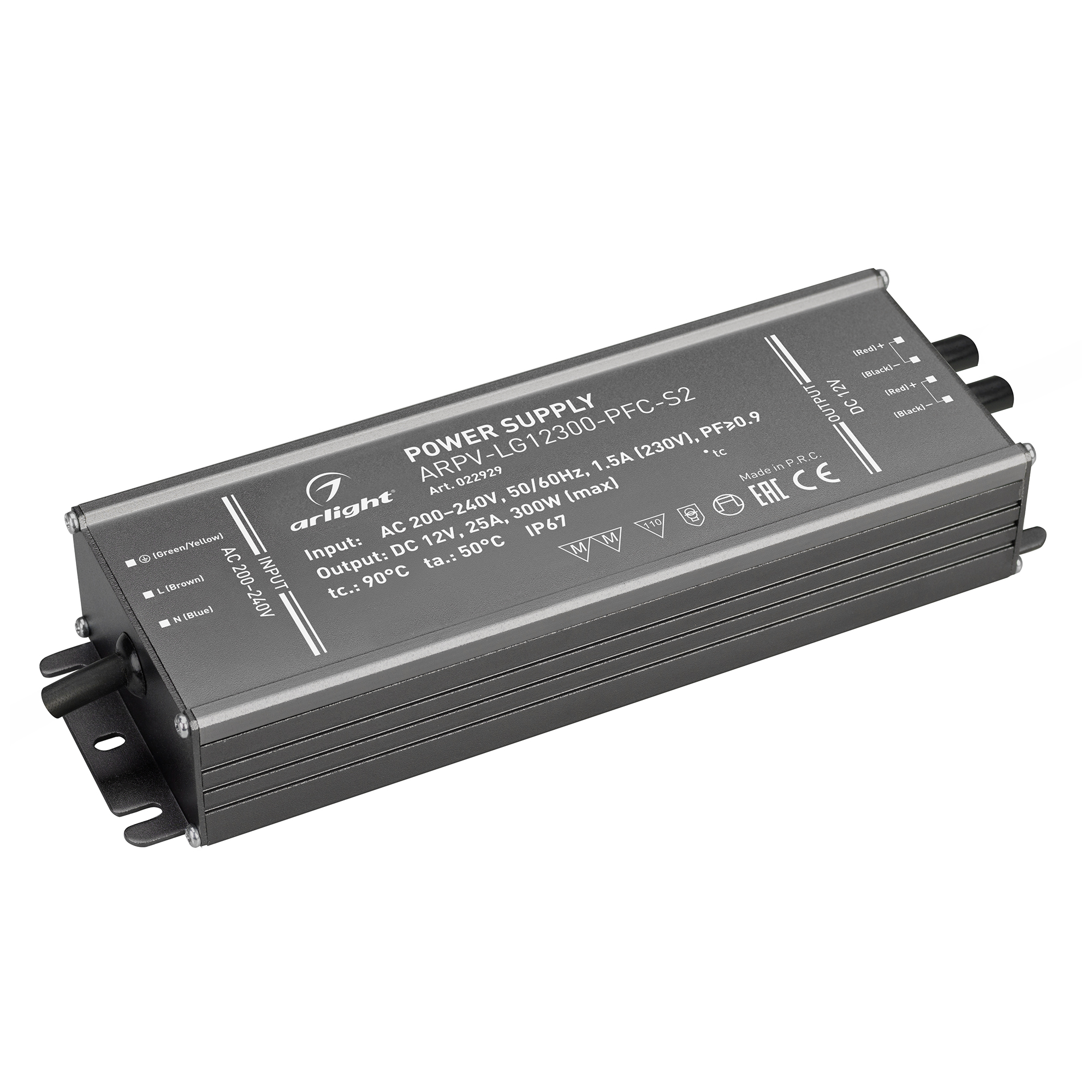 Блок питания ARPV-LG12300-PFC-S2 (12V, 25.0A, 300W) 022929 - Arlight