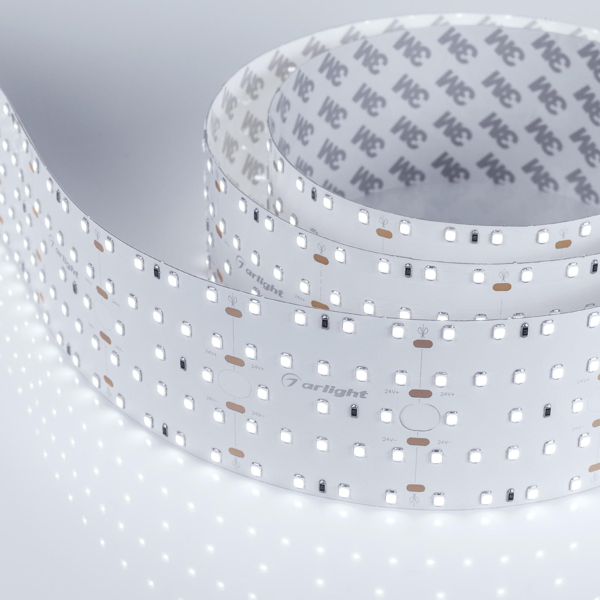Лента S2-2500 24V White 6000K 59mm (2835, 420 LED/m, LUX) 023406 - Arlight