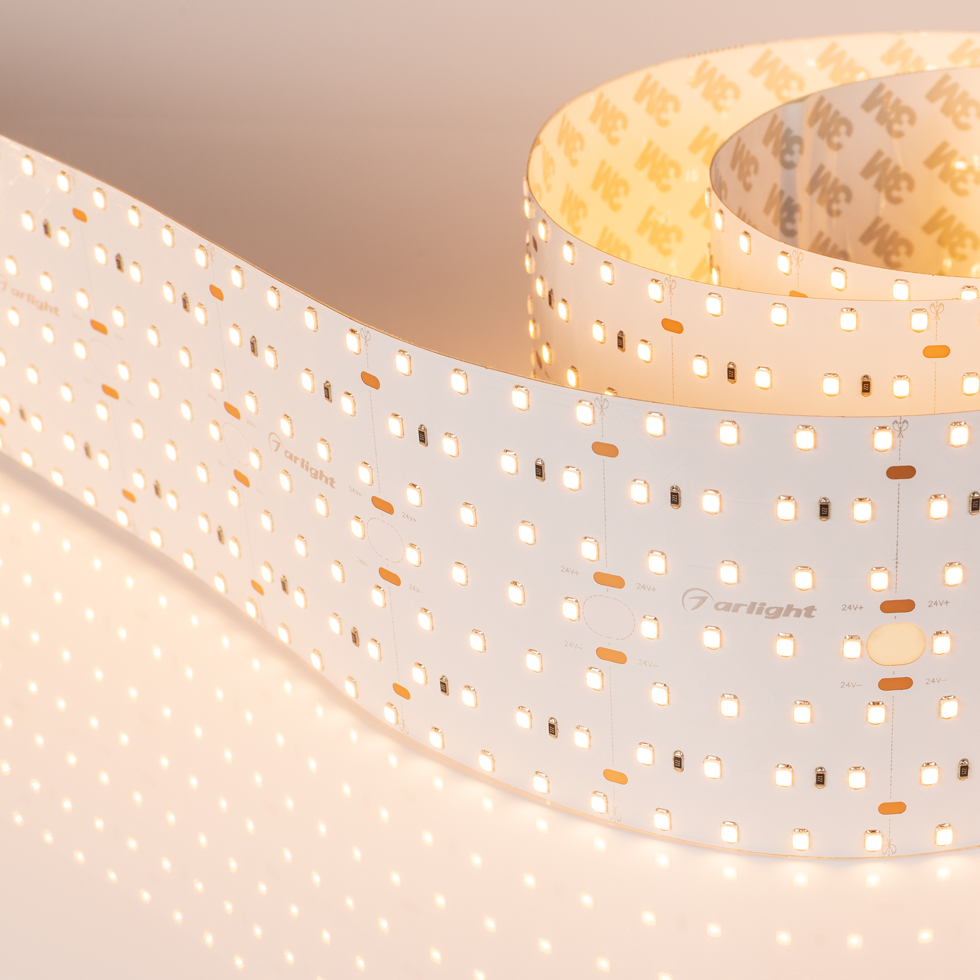 Лента S2-2500 24V Warm 3000K 85mm (2835, 560 LED/m, LUX) 021211 - Arlight